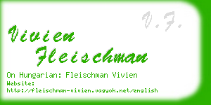 vivien fleischman business card